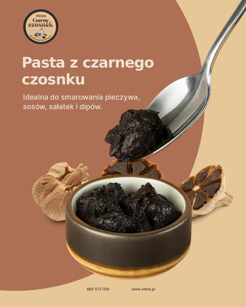 czarny czosnek pasta